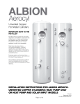 Albion Aerocyl Installation Instructions Manual