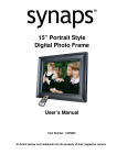 Synaps 11009987 User Manual