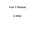 GSM FWT-G8544 User Manual