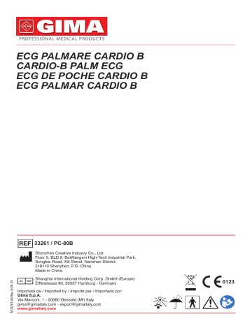 Gima 33261 CARDIO-B PALM ECG Manuale Del Proprietario | Manualzz