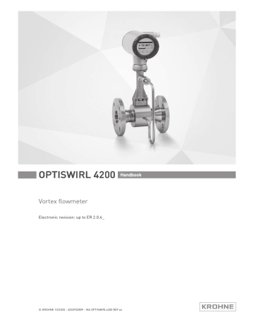 Krohne OPTISWIRL 4200 Handbook | Manualzz