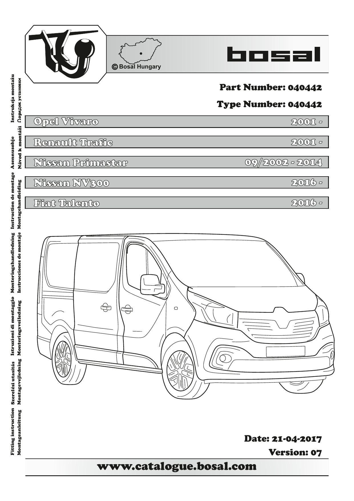 Bosal 040 442 Installation manual Manualzz