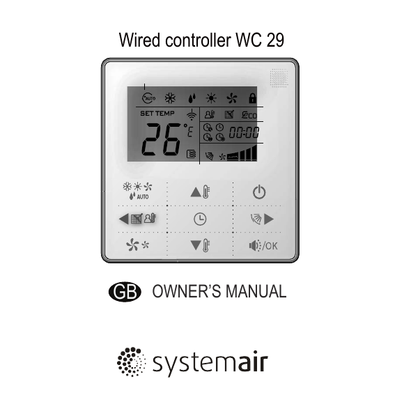 TNWT KJR-120A/TF-H Wired wall thermostat for commercial applications