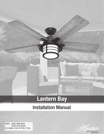 Hunter Fan 59581 Ceiling Fan Owner's Manual | Manualzz