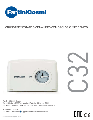 Cronotermostato Giornaliero Fantini Cosmi C32 - Programmabile Per Riscaldamento, Bianco - Foto 2