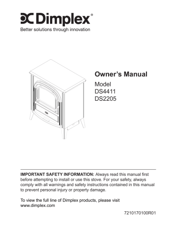 Dimplex DS2205 Owner's Manual | Manualzz