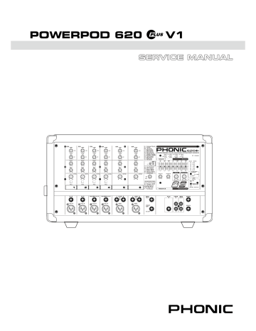 Phonic POWERPOD 620 PLUS Service Manual | Manualzz