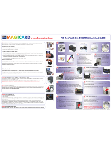 Magicard Rio 2e Quick Start Manual | Manualzz