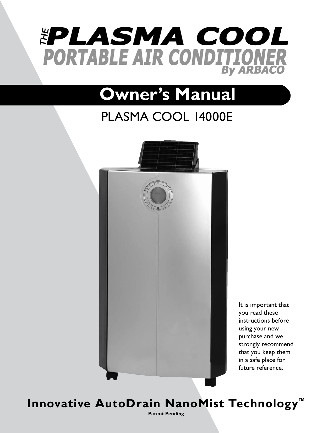 plasma cool 14000 btu