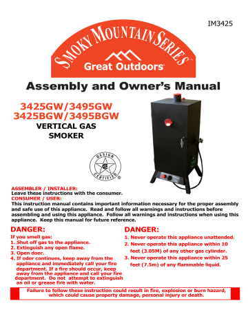 Landmann 3425BGW Bbq And Gas Grill Owner's Manual | Manualzz