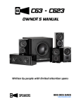 RSL CG3 Owner's Manual