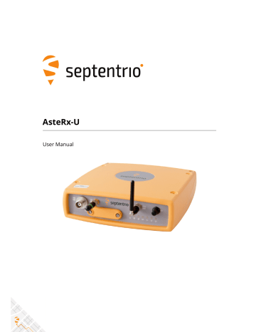 SEPTENTRIO AsteRx-U User Manual | Manualzz