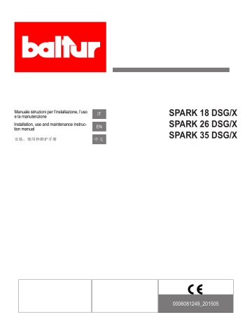 Baltur SPARK 26 DSG/X Burner Use and Maintenance Manual | Manualzz