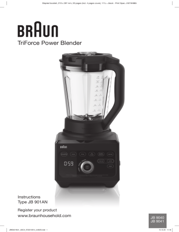 Braun JB9041BK, JB 9040, JB9040BK Instruction Manual | Manualzz