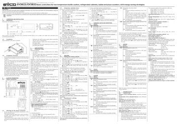 EVCO EV3B33N7 Basic controller Instructions Sheet | Manualzz