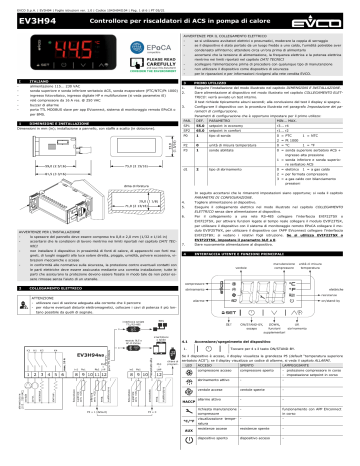 Evco evk214n9 manual
