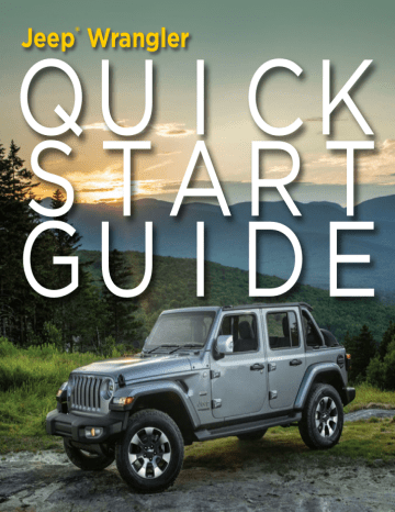 Jeep Wrangler 4xe JL 2022 Quick Start Guide Manualzz