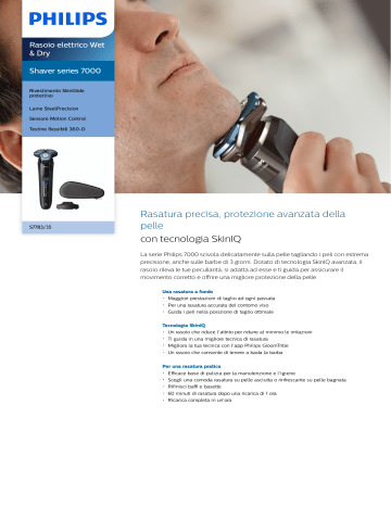 Shaver series 7000 Rasoio elettrico Wet & Dry S7783/63