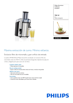 Philips HR1861/00 - Uputstvo za upotrebu, Važna informacija | manualzz.com