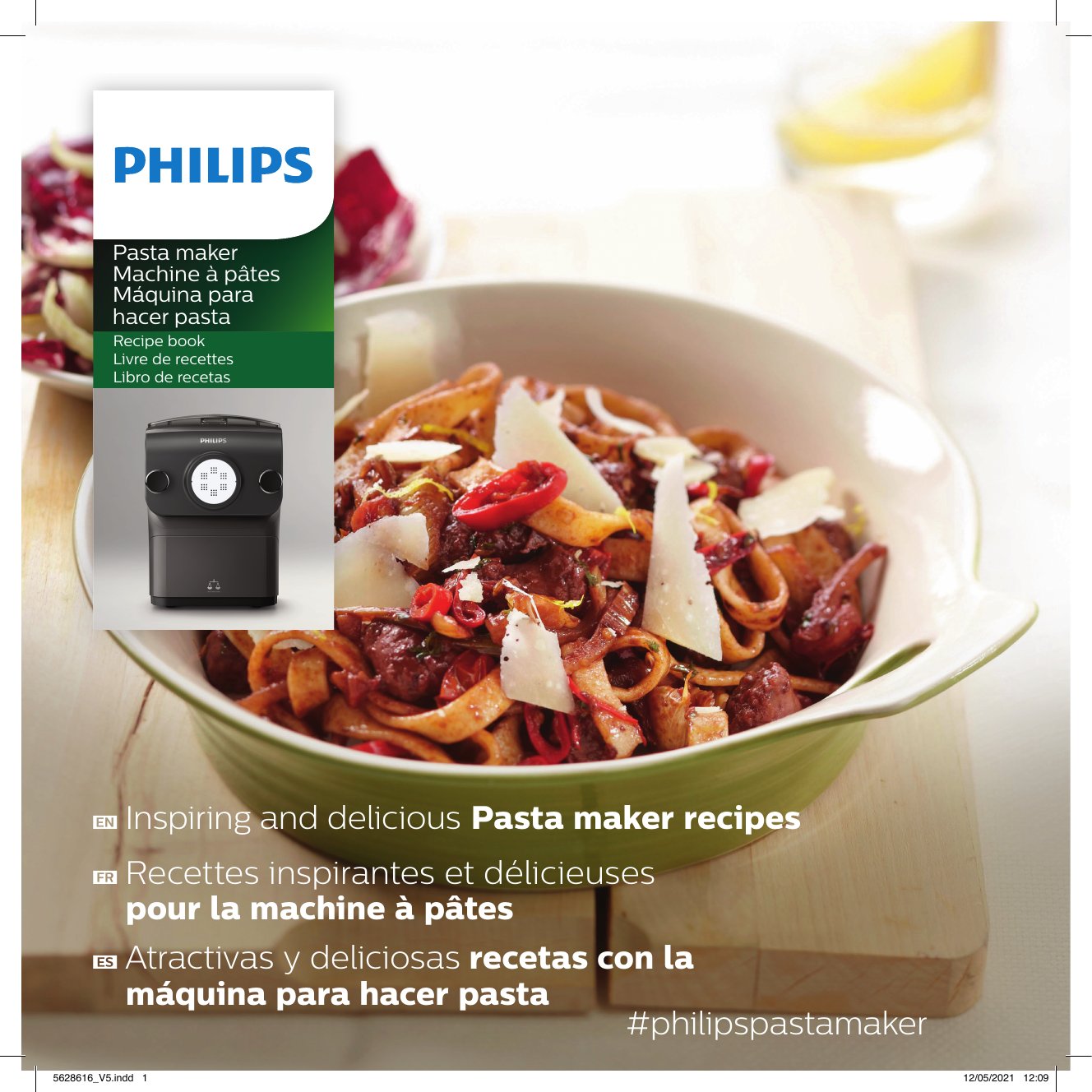 Philips Avance Pasta and Noodle Maker Plus Black HR2382/16 w/ Manual  Complete