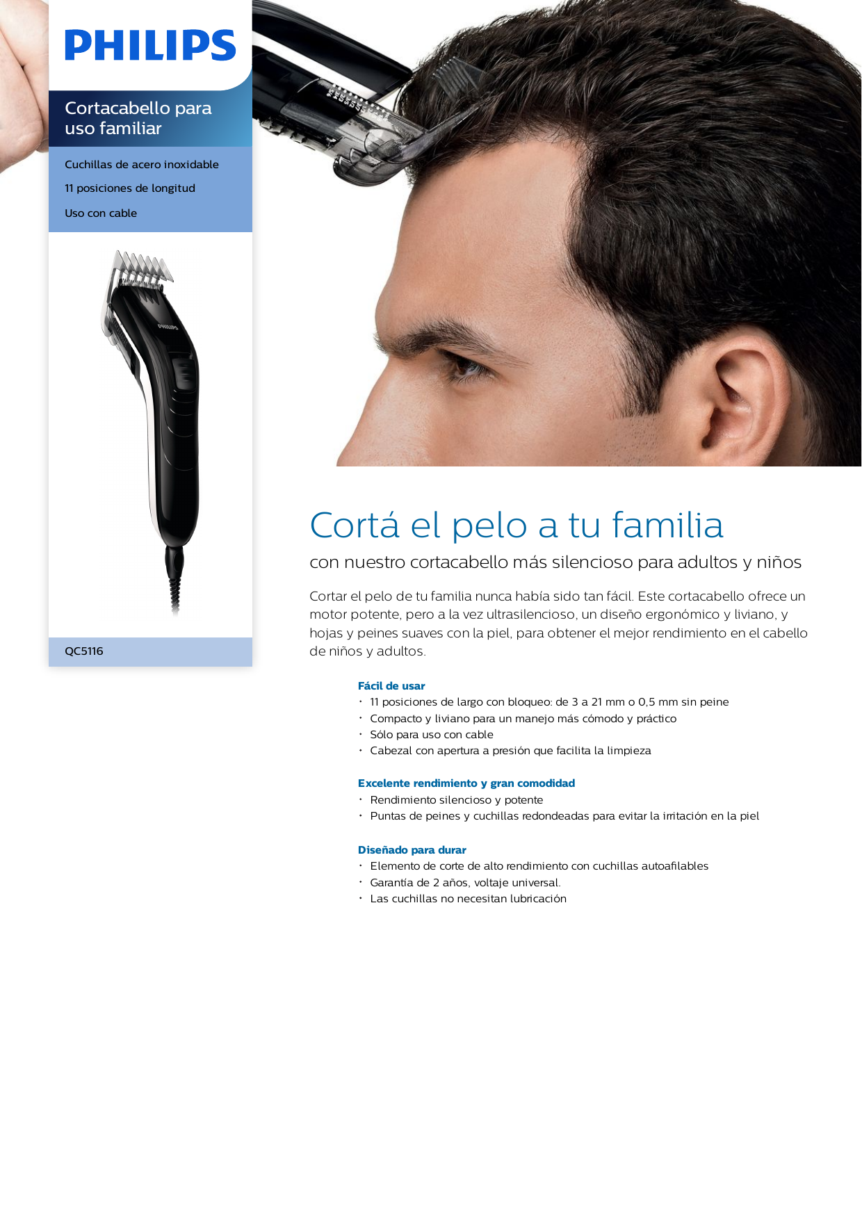 Hairclipper series 5000 Cortacabello QC5360/15