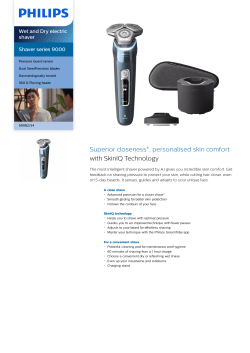 Shaver series 9000 Rasoio elettrico Wet & Dry con SkinIQ S9985/50