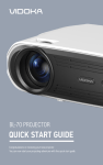 VIDOKA BL70 WiFi Bluetooth Projector User Guide
