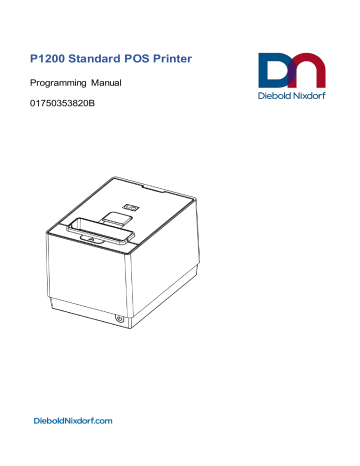 Wincor Nixdorf P1200 Programmer's Guide | Manualzz