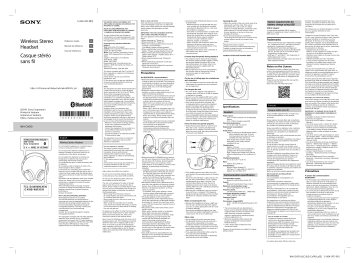 Sony WH-CH510 Headphones User Manual | Manualzz