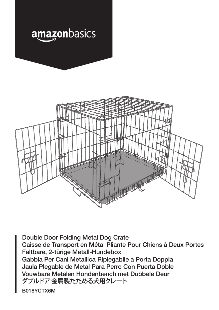 Amazonbasics single door & double door folding metal outlet dog crate