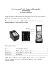 momo Designs Dual Automatic Watch Winder and Storage Box User Manual