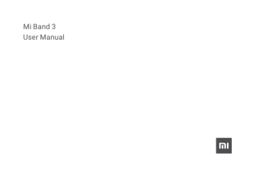 Xiaomi Band 3 User Manual | Manualzz