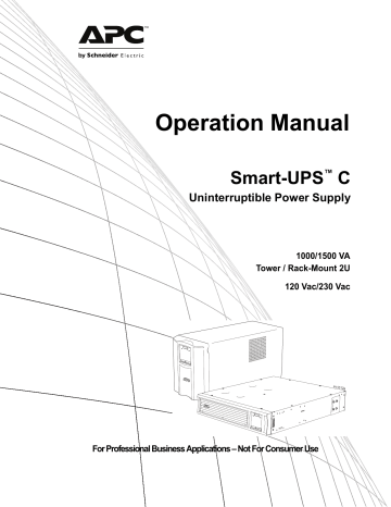 Status Indicators. APC Smart-UPS C Tower Rack-Mount 2U | Manualzz