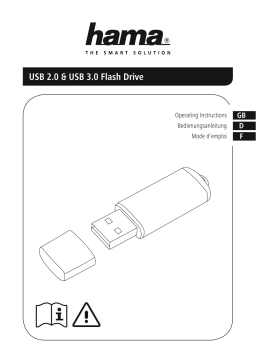 Hama USB 2.0 & USB 3.0 Flash Drive Instruction manual