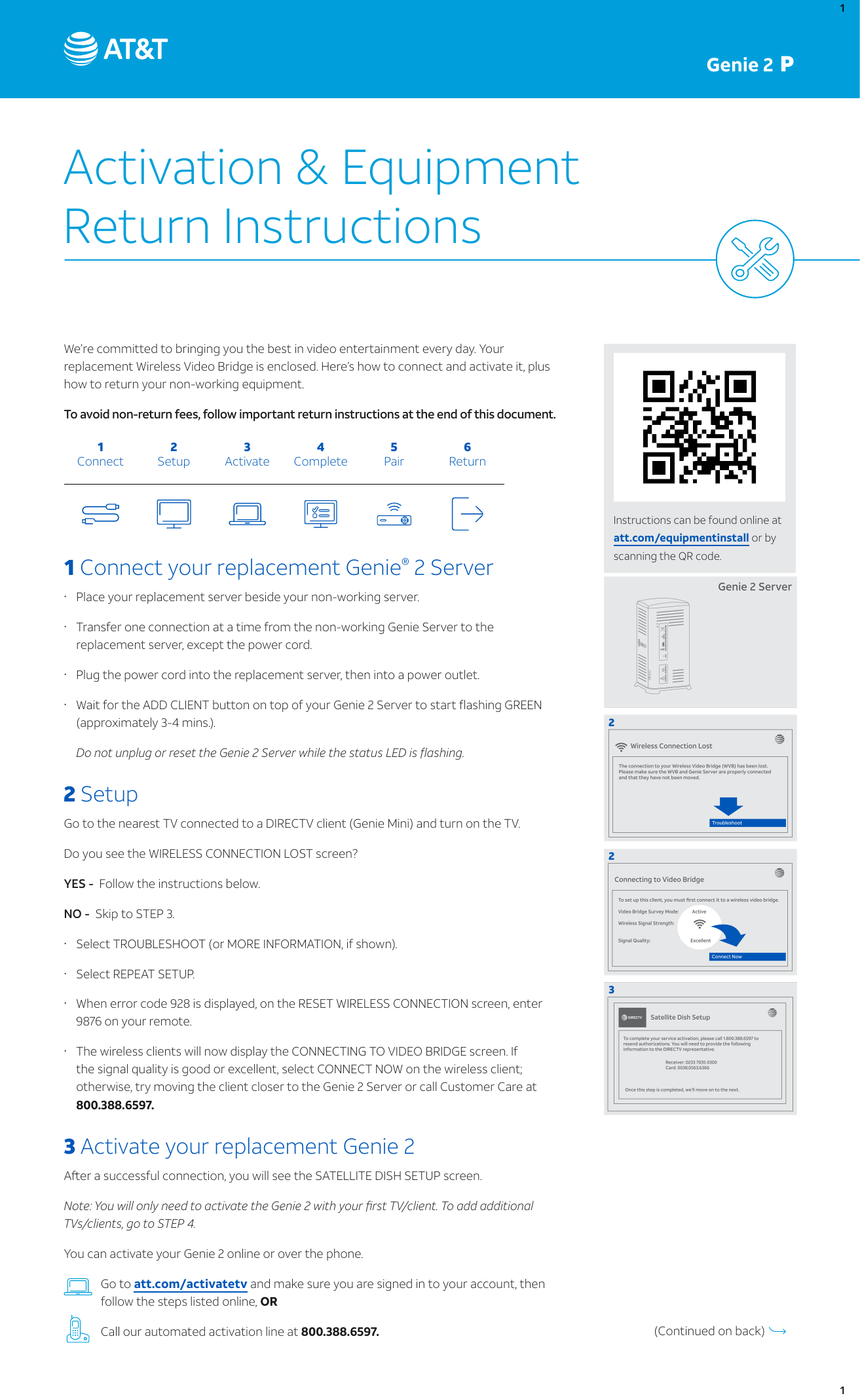 AT&T AT T Genie 2 P Server Instructions | Manualzz