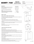 SECURITY PLUS STACK-ON Home Security Cabinet GC-908-5 Instruction manual