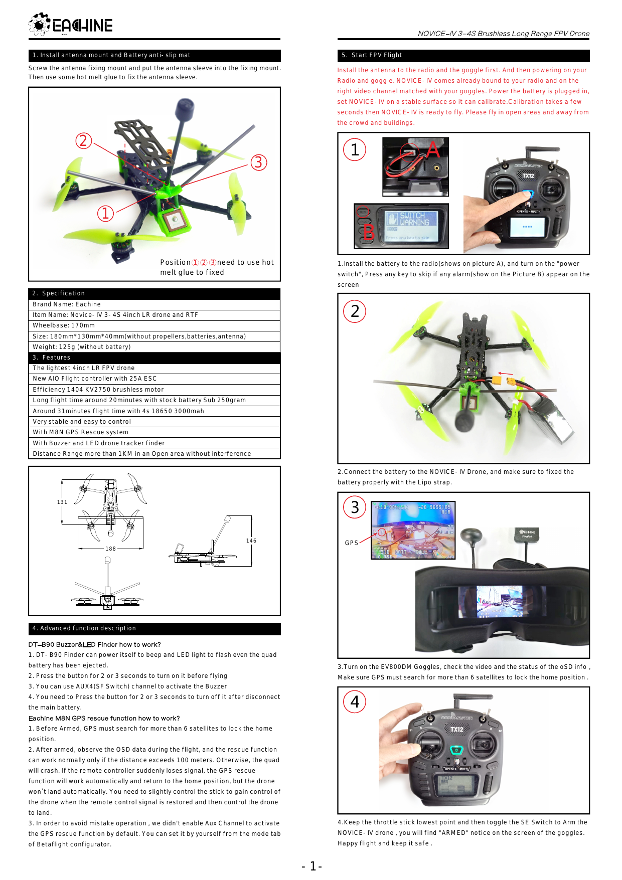 Eachine novice deals 2 manual