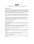 HOG Guitar Synthesizer 2 Instruction manual