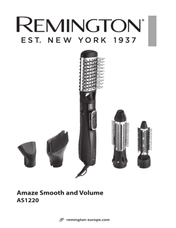 Remington AS1220 Amaze Smooth and Volume Air Styler User Manual | Manualzz