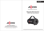 Axess SPBT1056 Bluetooth Media Speaker User Manual