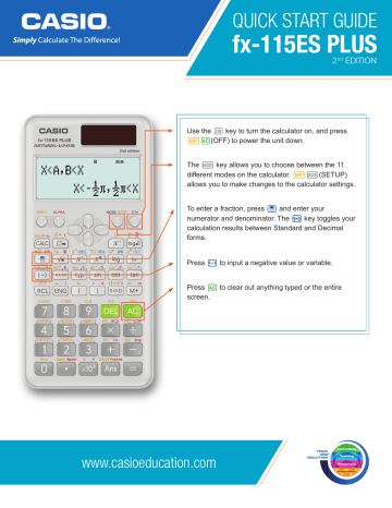 Casio Fx-115es Plus User Manual