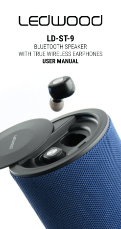 LEDWOOD Bluetooth Speaker User Manual | Manualzz