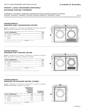 Fisher & Paykel Heat Pump Condensing Dryer, 8kg DH8060P3 User Manual ...