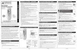 VERIDIAN JXB-183 Non-Contact Infrared Thermometer Instruction manual