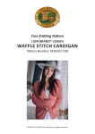 Lion Brand Waffle Stitch Cardigan M20355 COB User Manual