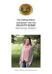Lion Brand Felicity Scarf M20298 LT Instructions