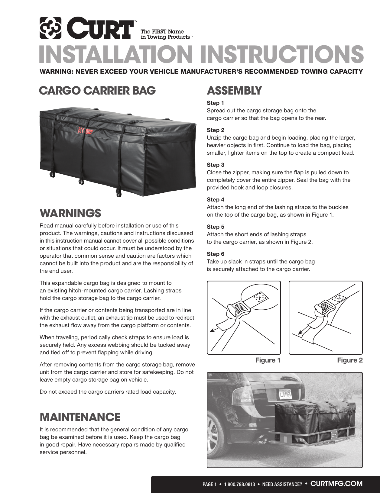 Curt 18210 Cargo Bag