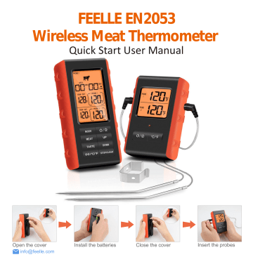 FEELLE EN2053 Digital Wireless Meat Thermometer User Manual