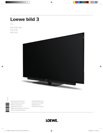 LOEWE Bild 3 OLED TV Instruction manual | Manualzz