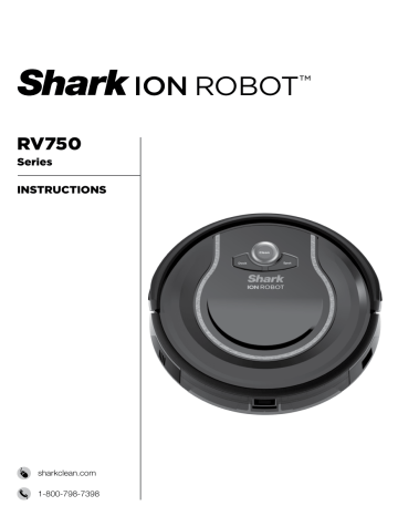 Shark ION Robot RV750 Series Instructions | Manualzz